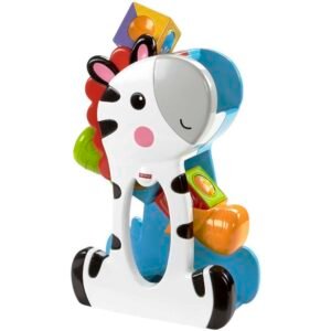 Fisher-Price® Roller Blocks Tumblin’ Zebra with 3 Colorful Roller Blocks for Tumbling, Spinning or Stacking Play
