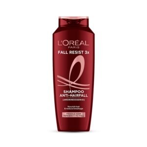 L’Oreal Paris Anti-Hair Fall Shampoo, Reinforcing & Nourishing for Hair Growth, For Thinning & Hair Loss, With Arginine Essence and Salicylic Acid, Fall Resist 3X, 340ml