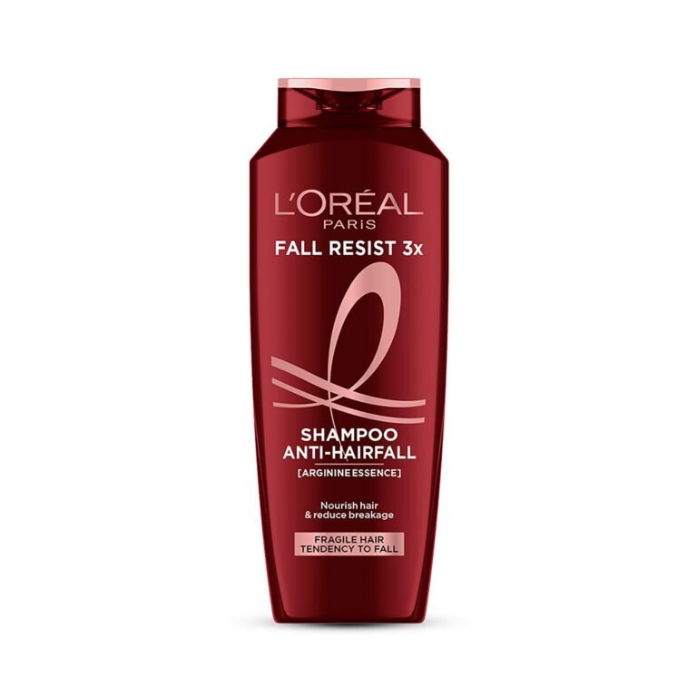 L’Oreal Paris Anti-Hair Fall Shampoo, Reinforcing & Nourishing for Hair Growth, For Thinning & Hair Loss, With Arginine Essence and Salicylic Acid, Fall Resist 3X, 340ml