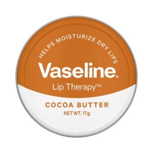 Vaseline Lip Tins Cocoa Butter, 17g | Infused with Cocoa Butter for Hydration & Glossy Shine Softline (Transparent)