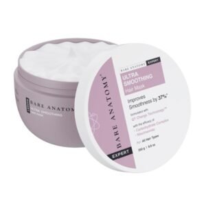 Bare Anatomy Ultra Smoothing Hair Mask For Dry & Frizzy Hair | Restores Smoothness & Texture by 27% | Powered By Carbohydrate Complex & Niacinamide | For Women & Men | SLS & Paraben Free | 250gm
