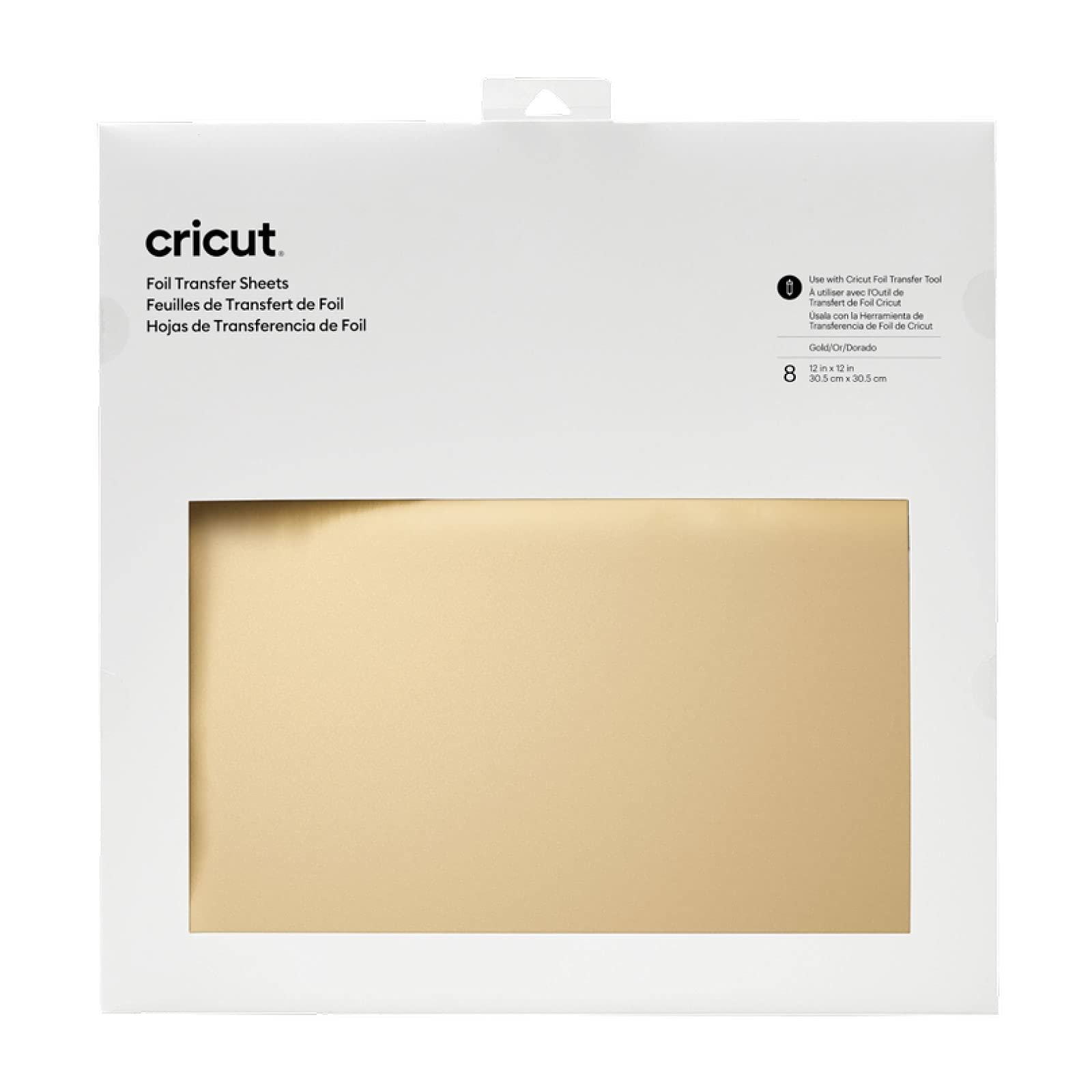 Cricut Transfer Sheets, Gold (8 ct) Foil Tansfer