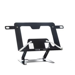 Volo Book Stand Holder – Portable Metal Desktop Adjustable Foldable Cookbook Holder,Recipe Book Holder,Textbook Stand,Music Stand,Book Stands & Holders for Reading (Black (Heavy Duty))