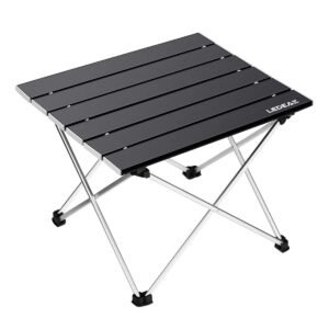 Portable Folding Table Ultra Light Camping Table Made of Aluminum Including Bag Easy to Carry Folding Table Perfect for Camping Picnic Cooking Garden Hiking Travel