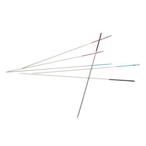 The Beadsmith ColorEYES Beading Needles, 6pc Assortment, 2 ea – Size 10,11 & 12, Colored Tips for Easy Identification, Use for Loom Weaving Bead Work, Off-Loom Stitch & Jewelry Making w/Seed Beads