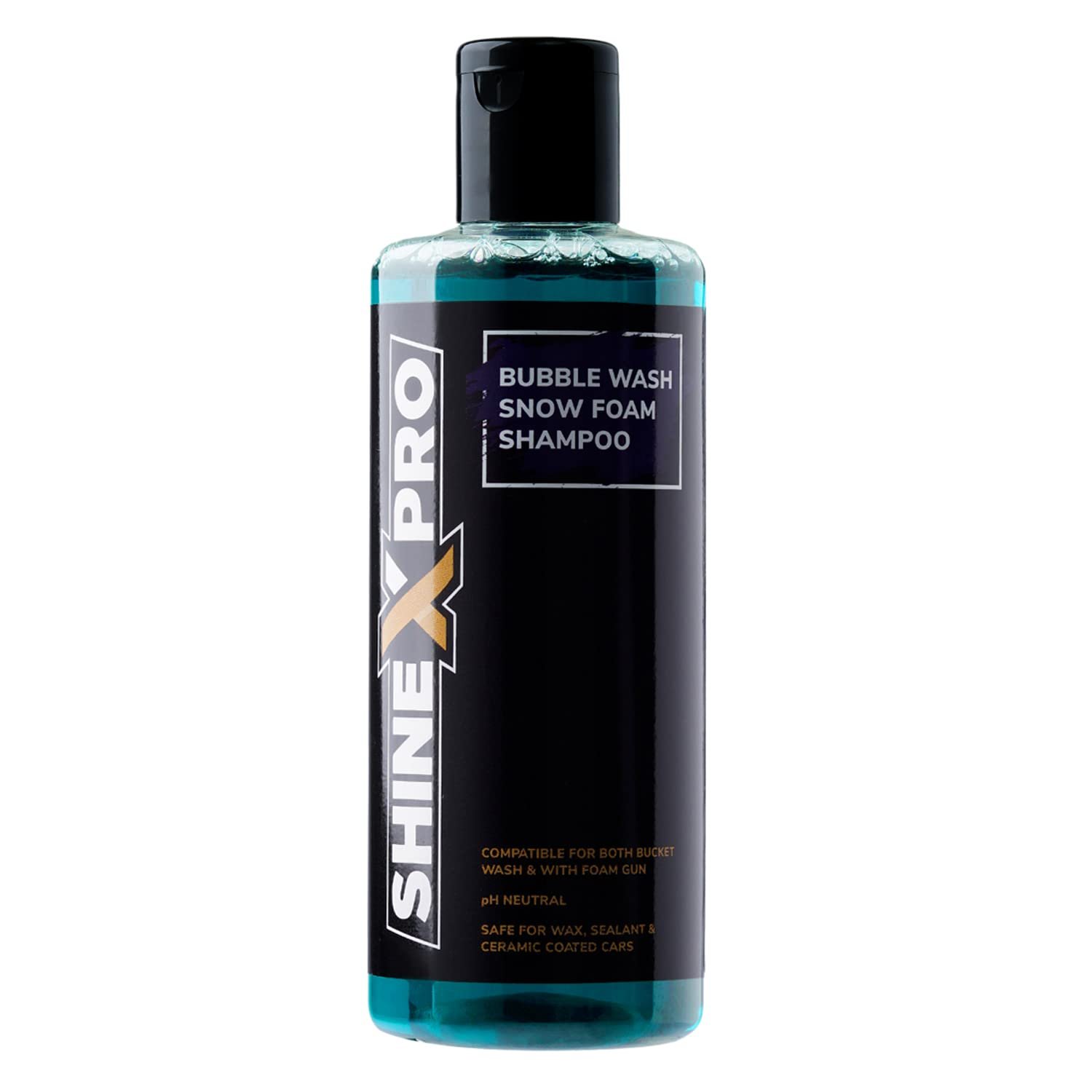 ShineXPro 300mL Car Wash Shampoo Concentrate – pH Neutral, Thick Suds With Shine Enhancing Formula – Bubblewash Car Foam Shampoo That Works With Both Bucket Wash And Foam Cannon