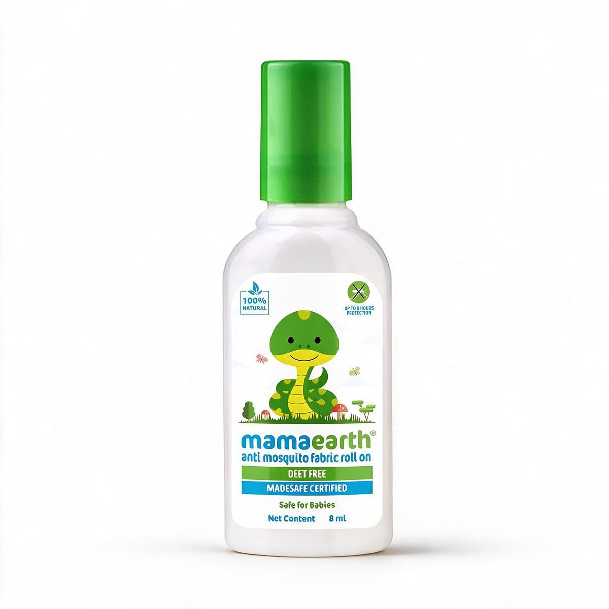 Mamaearth Anti Mosquito Fabric Roll On for Indoor & Outdoor use, Mosquito Repellent, DEET Free, Protects from Dengue, Malaria & Chikungunya,Safe for babies-8ml