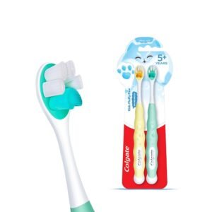 Colgate Kids Fluffy Paw 5+ Years Toothbrush Set | Ultra Soft Bristles – 2Pcs