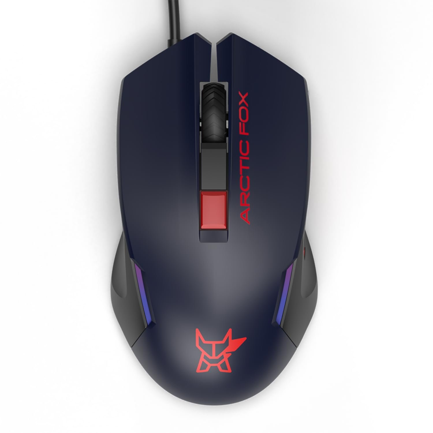 Arctic Fox Wired USB Gaming Mouse with Breathing Lights and DPI Upto 3600 (Deep Navy Blue)