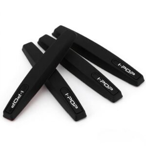 QUALIFT Car Door Edge Guard – Soft Silicone Durable, Shock-Absorbent Accessories for 4-Wheeler Exterior, Sleek & Stylish Car Door Protector, Material for Enhanced Bumper Protection (Black)