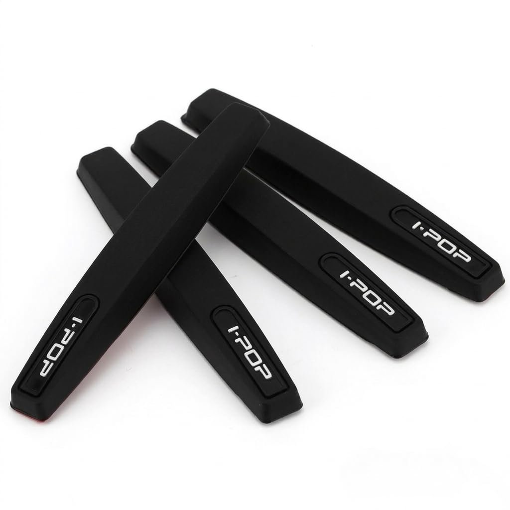 QUALIFT Car Door Edge Guard – Soft Silicone Durable, Shock-Absorbent Accessories for 4-Wheeler Exterior, Sleek & Stylish Car Door Protector, Material for Enhanced Bumper Protection (Black)