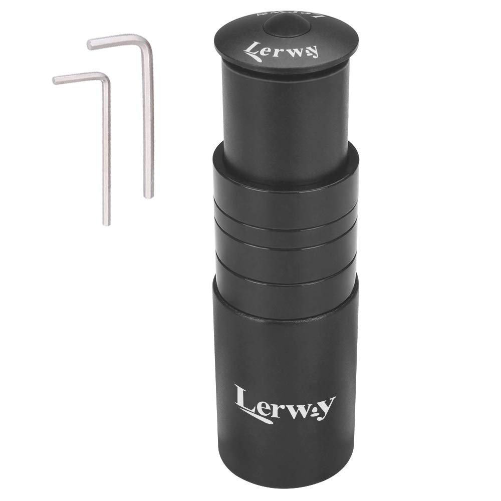 LERWAY Bike Stem Riser Extender MTB Handlebar Stem Adapter for 1-1/8″ 28.6mm Fork Aluminum Black