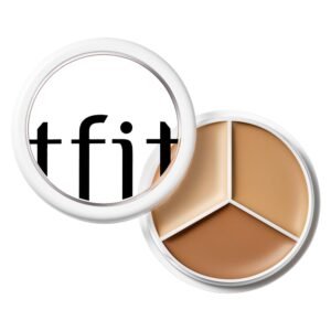 TFIT Multi-Use Pot Concealer – Triple Palette | High-Pigmented, Full Coverage & Crease-Proof | Korean Concealer for Dark Circles, Redness & Blemishes, 01 NEUTRAL, 15g