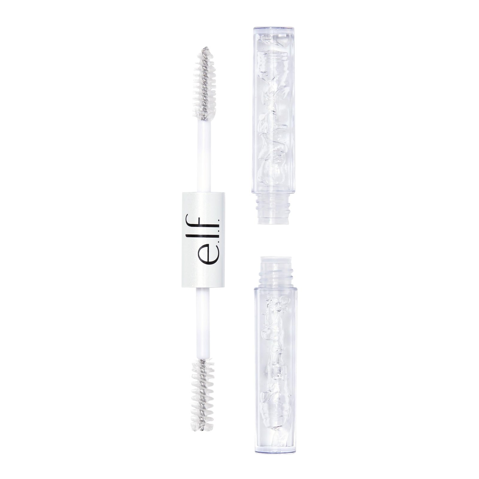 e.l.f. Clear Brow & Lash Mascara, Glossy, Shiny, Lightweight, Easy To Use, Conditions Hairs, Gives Brows Soft Flexible Hold, Compact, All-Day Wear 2.5ml, crystal (clear)
