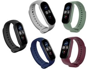 INEFABLE Mi SmartWatch M5 and M6 Watch Straps Original for Mi Watch M5 and M6 Watch Strap Soft Silicone Adjustable Watch Strap-Watch Not Included