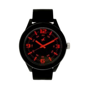 Fastrack Neon Quartz Analog Black Dial Black Silicone Strap Unisex Watch – NT38003PP13W