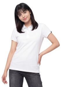 Wear Your Opinion Womens Polo Collar Neck T-Shirt Top (Design: Solid)