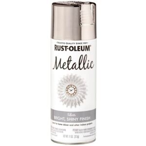 Rust-Oleum 1915830 Specialty Metallic Silver Spray Paint (Silver – 312 Grams)