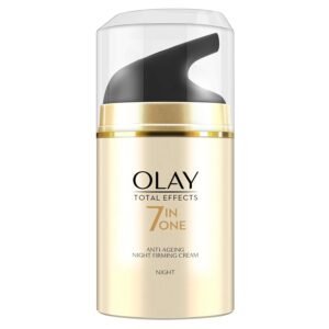Olay Total Effects Night Cream |with Vitamin C, B5, Niacinamide, Green Tea |Fights 7 signs of ageing every night for glowing, hydrated and younger looking skin |Suitable for Normal, Dry, Oily & Combination skin |50 gm