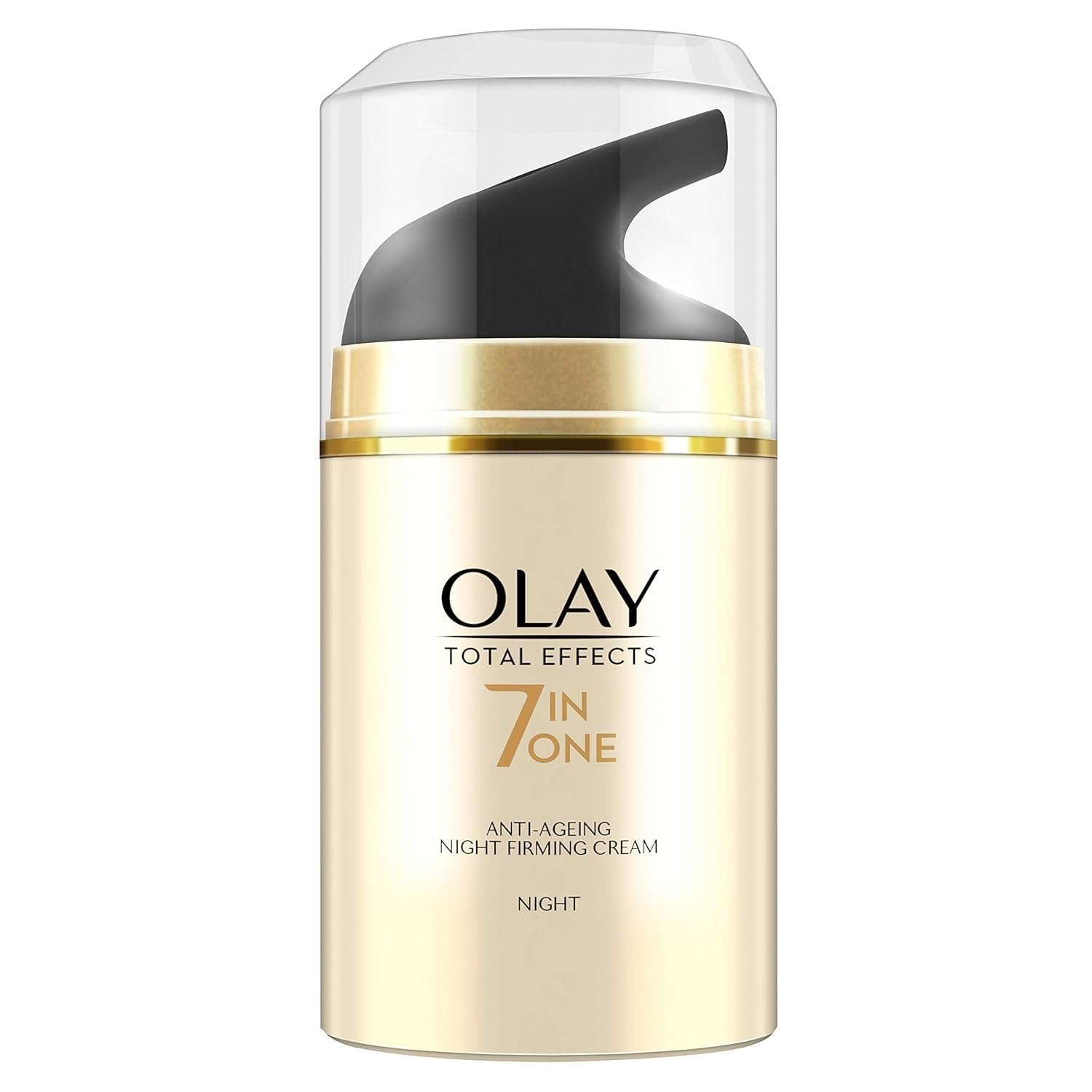 Olay Total Effects Night Cream |with Vitamin C, B5, Niacinamide, Green Tea |Fights 7 signs of ageing every night for glowing, hydrated and younger looking skin |Suitable for Normal, Dry, Oily & Combination skin |50 gm