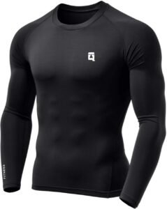 QUADA Polyester Compression Swimming T Shirt Slim Fit Shirt Full Sleevs for Men