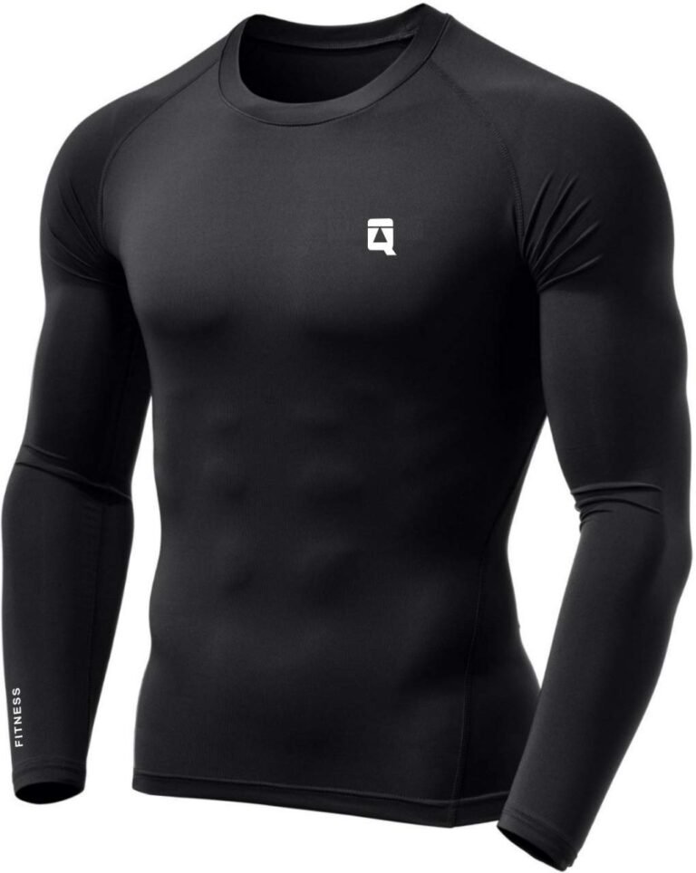 QUADA Polyester Compression Swimming T Shirt Slim Fit Shirt Full Sleevs for Men