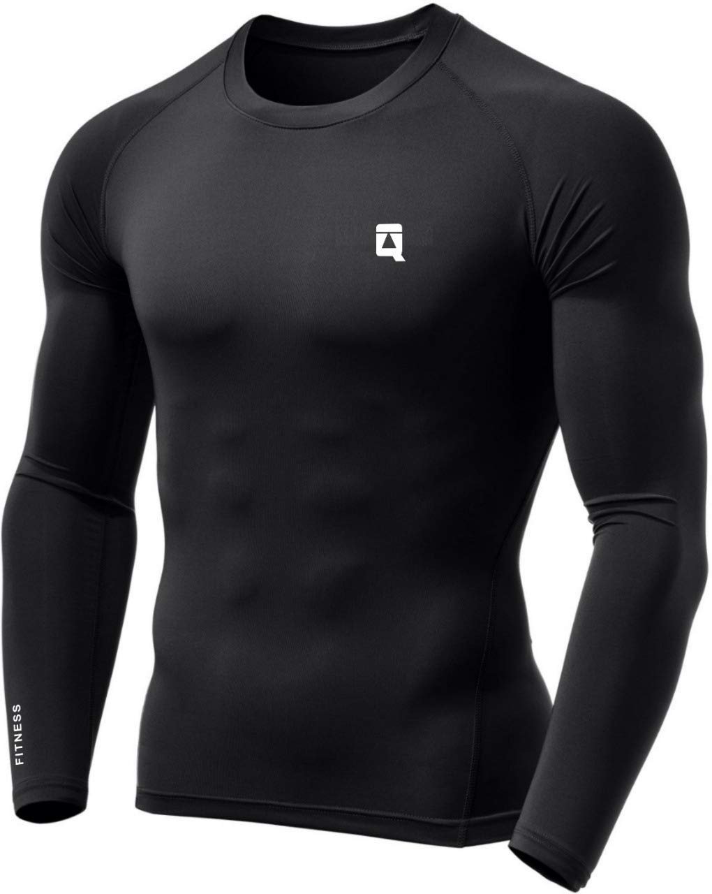 QUADA Polyester Compression Swimming T Shirt Slim Fit Shirt Full Sleevs for Men