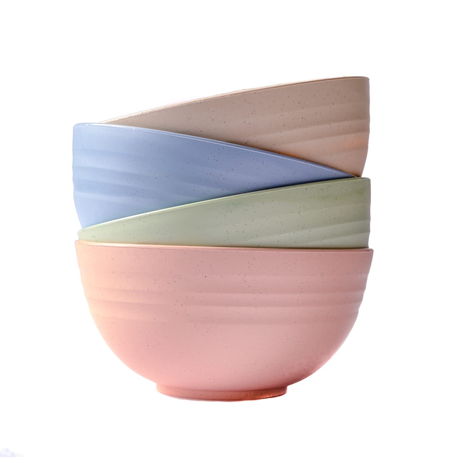 Irida Naturals Planet Friendly Wheat Straw Set of 4, 800ml Serving Bowl Set