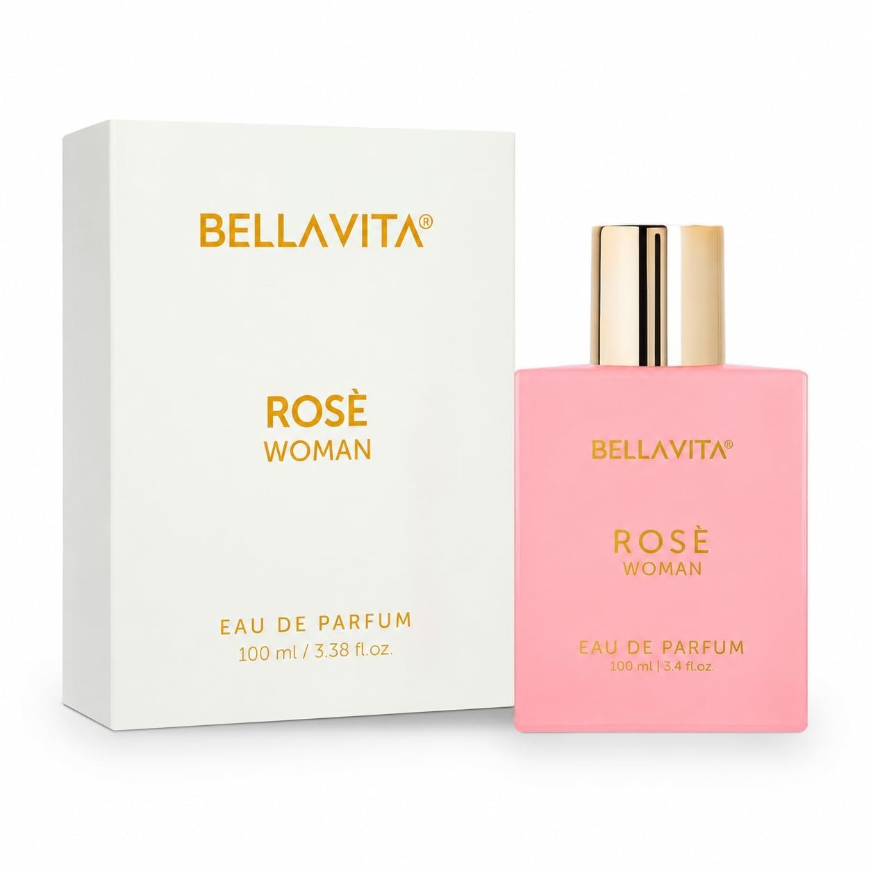 Bella Vita Organic Rose Perfume For Women EDP Long Lasting Scent Luxury Fragrance, Floral, 100 ml