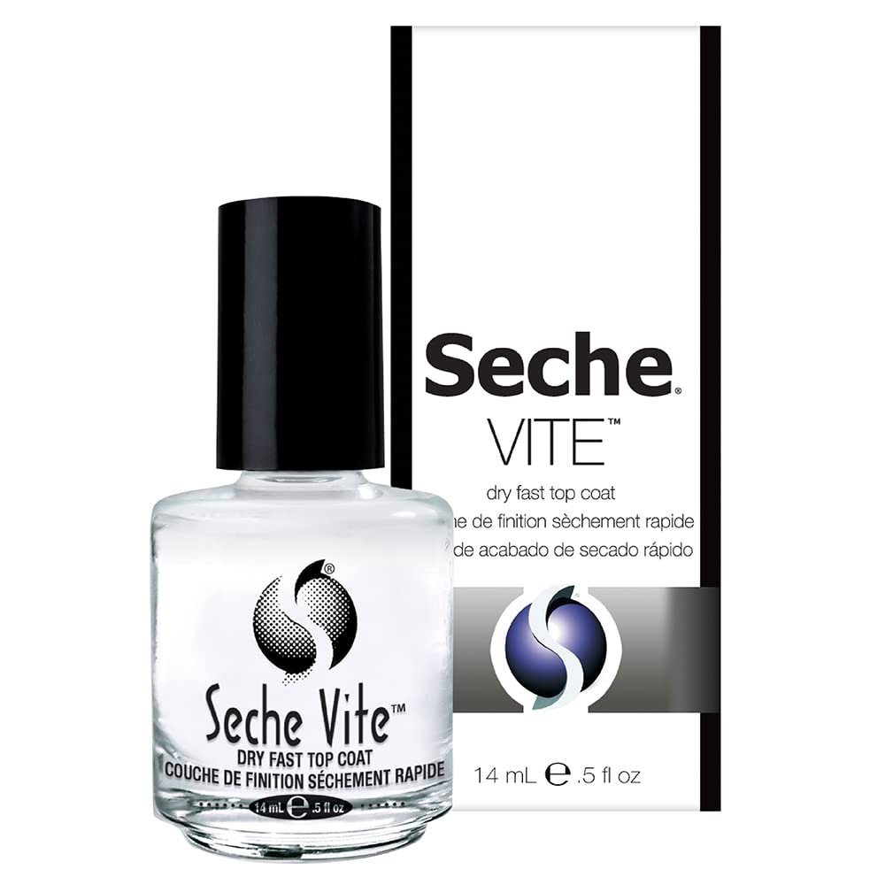 Seche Vite Dry Fast Top Nail Coat, 0.5 Ounce