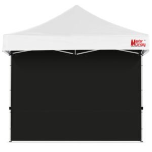 MasterCanopy Instant Canopy Tent Sidewall for 10×10 Pop Up Canopy,1 Pack (10×10 Feet, Black)