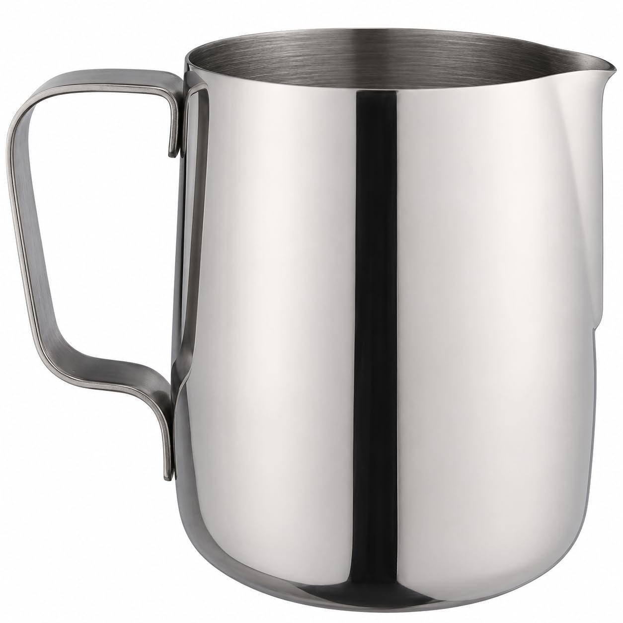 Dynore Finished Stainless Steel Jug,Pot, Easy to Pour V-Spout, Heat Resistant Handle