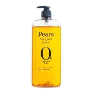 PEARS Pure & Gentle Body Wash, 750 ml, for Soft & Smooth Skin, with 98% Pure Glycerin & Natural Oils, 0% Parabens & Soap, Dermatologically Tested