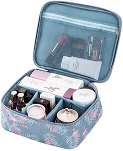 Striped 18 Cms Cosmetic Pouch (M_5058077885179_Blue)