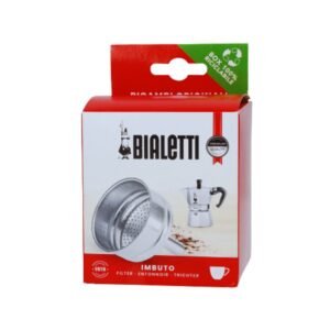 Bialetti Spare Parts, Includes 1 Funnel Filter, Compatible with Moka Express, Fiammetta, Break, Happy, DAMA, Melody Sport, Alpina, Timer and Rainbow (3 Cups)