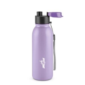 MILTON Caper 750 Stainless Steel Water Bottle 670 ml, Single Walled, ISI Certified I Leak Proof Lid, Rust Proof I for School, Office, Gym I Purple