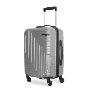 American Tourister Ivy NXT|Small Size Cabin Trolley Bag (55 cm)|360° 4 Wheel Spinner Travel Luggage|Hard Case Polycarbonate (PC) Suitcase|Mounted TSA Lock|Silver