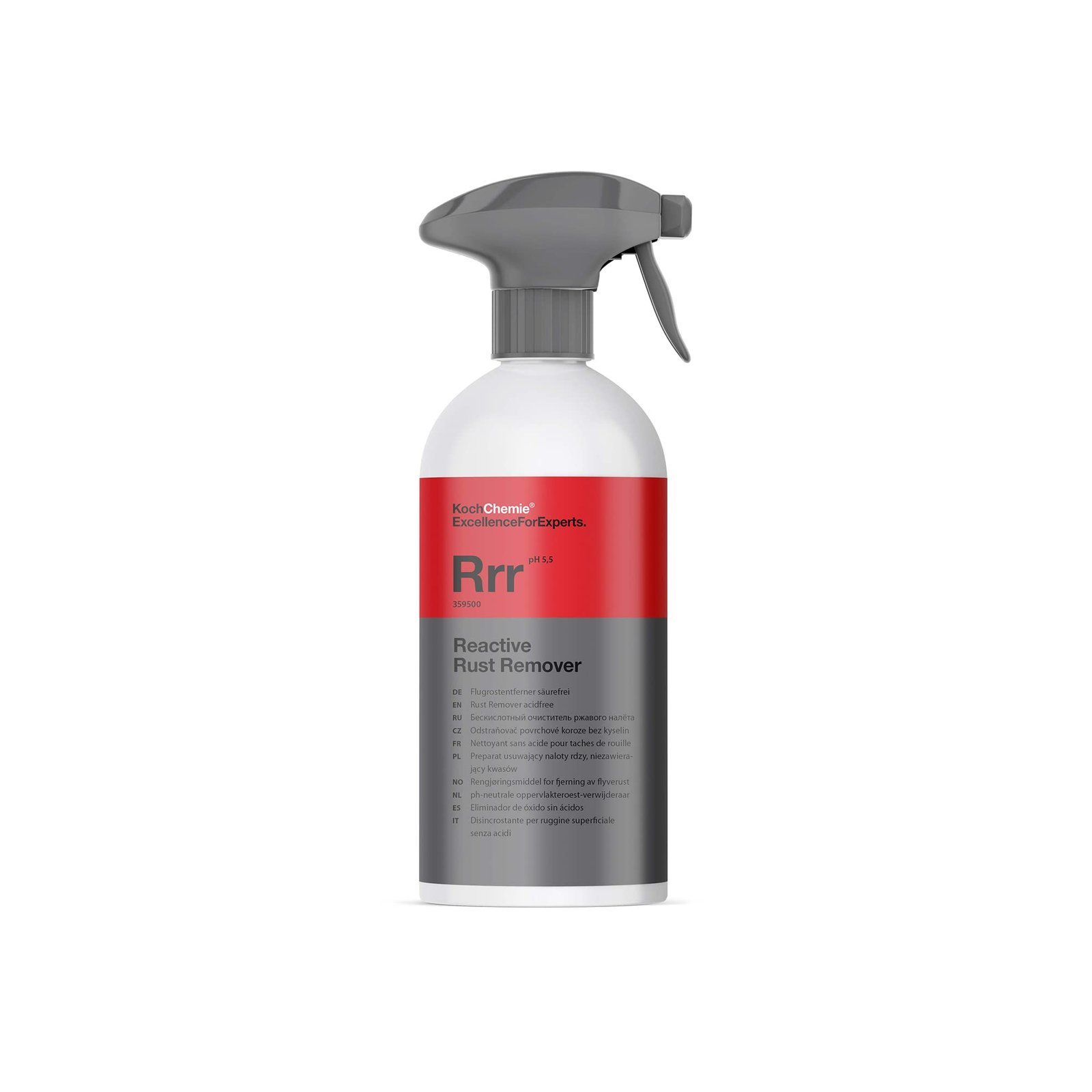 Koch-Chemie Reactive Rust Remover|500ml Bottle with Sprayer|Removes Rust|pH-neutral|For Cars, Trucks, Motorcycle, RV, and More|For Home and Professional Use|Since 1968