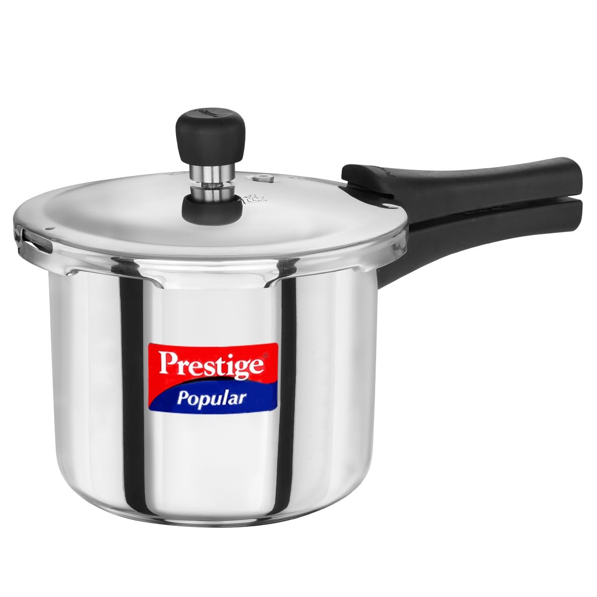 Prestige Popular Stainless Steel Outer Lid Pressure Cooker, 3 Litres, Silver