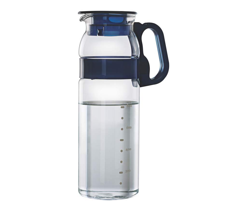 Borosil – Marina Jug with Plastic Handle, 1.3 Litres, Transparent