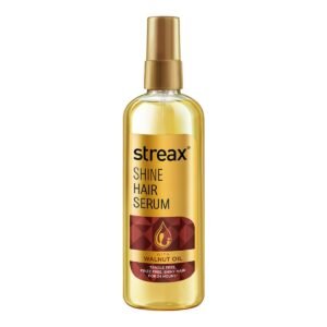 Streax Hair Serum 200ml, Hair serum for Dry & Frizzy Hair, for Women & Men, for Curly Hair, Wavy Hair, Straight Hair, Silk & Shine Vitalised with Walnut Oil