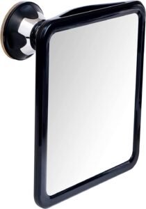 2019 Shatterproof Fogless Shower Mirror For Fog Free Shaving with Upgraded Suction & Swivel, Portable and Travel Ready, 8″ x 7″