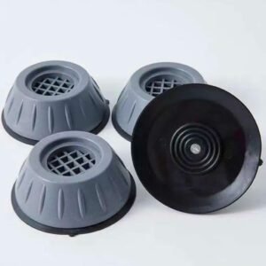 Zulaxy Anti Vibration Pads for Washing Machine with Suction Cup for Washing Machines Fridge Dryer Levelling Feet Anti-Walk, Anti-Skid,Anti-Vibration and Noise Cancellation (4 Pack)