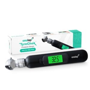Onelap TyreChek™ – Digital Tyre Pressure Gauge (Zinc Alloy Head) | 0-150 PSI | Suitable for Car, Truck, Bike, Bicycle with Backlight LCD