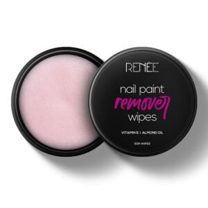 RENEE Nail Paint Remover Wipes, Easy & Hassle Free Nail Polish Removal, Keeps Nails Moisturized & Nourished, Acetone Free, Travel Friendly, Enriched With Vitamin E, Almond Oil & Glycerin, 50 Wipes