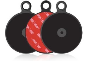 APPS2Car Universal Mounting Disk with 3 m Adhesive for Dashboard Suction Cup Car Mount Phone GPS Holder Plastic Pad Non-Slip Mat 2.76Inches in Diameter, Pack of 3 Pcs
