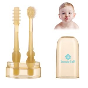 SNOWIE SOFT® Baby Oral Cleaning Brush 2 in 1 Toothbrush Tongue Brush