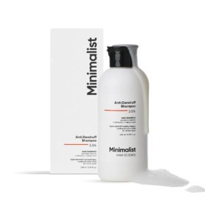 Minimalist Anti-Dandruff Shampoo | Clarifying Shampoo with Salicylic Acid, Climbazole & Piroctone Olamine | Remove Flakes, Soothes Itchy Scalp & Reduces Dandruff | Sulphate-Free | Fragrance-Free | Suitable for All Hair Types | For Women & Men | 200 ml