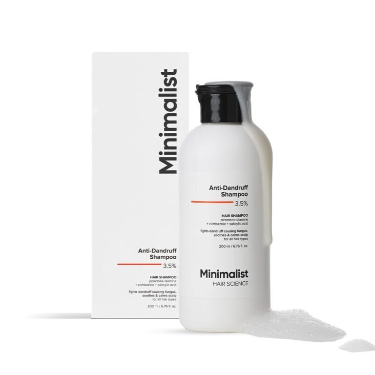 Minimalist Anti-Dandruff Shampoo | Clarifying Shampoo with Salicylic Acid, Climbazole & Piroctone Olamine | Remove Flakes, Soothes Itchy Scalp & Reduces Dandruff | Sulphate-Free | Fragrance-Free | Suitable for All Hair Types | For Women & Men | 200 ml