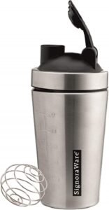 SignoraWare Charger ISI Certified Stainless Steel Shaker | Leakproof | Compact | Perfect for fitness Enthusiasts & Athletes | Ideal for mixing Protein shakes & Pre-workout formula ( 750ml | Steel )